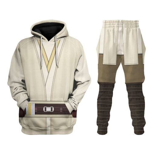 9Heritages Qui-Gon Jinn's Jedi Robes Costume Hoodie Sweatshirt T-Shirt Sweatpants