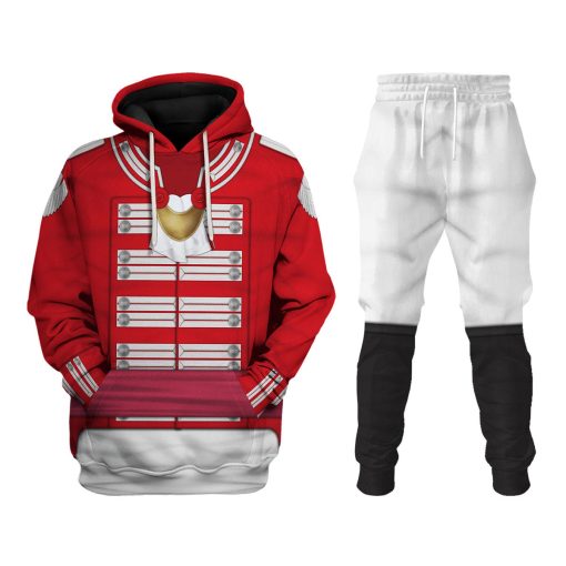 9Heritages 33rd Foot (1st Yorkshire West Riding) Officer-Flank Company-Full Dress(1812-1815) Uniform All Over Print Hoodie Sweatshirt T-Shirt Tracksuit