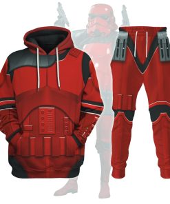 9Heritages Imprerial Crimson Stormtrooper Costume Hoodie Sweatshirt T-Shirt Sweatpants