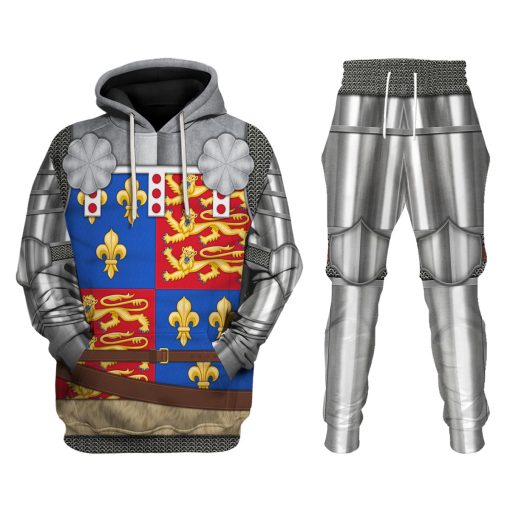 9Heritages Richard of York, 3rd Duke of York Amour Knights Costume Hoodie Sweatshirt T-Shirt Tracksuit