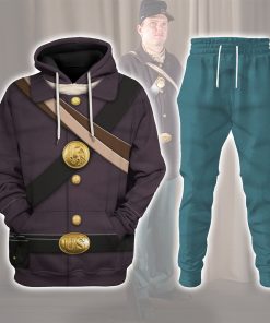 9Heritages American Union Army-Infantry-Private Soldier Uniform All Over Print Hoodie Sweatshirt T-Shirt Tracksuit