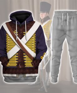 9Heritages English Hussar-Campaign Dress (1806-1815) Uniform All Over Print Hoodie Sweatshirt T-Shirt Tracksuit