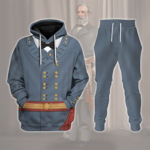 9Heritages Robert E. Lee American Confederate General Costume Hoodie Sweatshirt T-Shirt Tracksuit