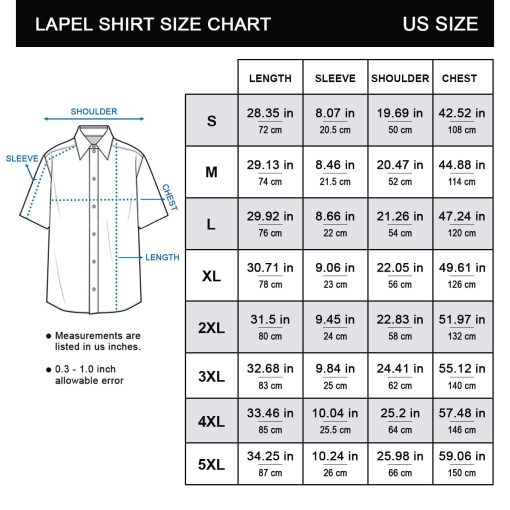 CLASSIC MUSIC LBS-002 CHARACTER PRINTED UNISEX LAPEL SHIRT