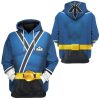 9Heritages 3D Power Rangers Samurai Blue Custom Tshirt Hoodie Apparel
