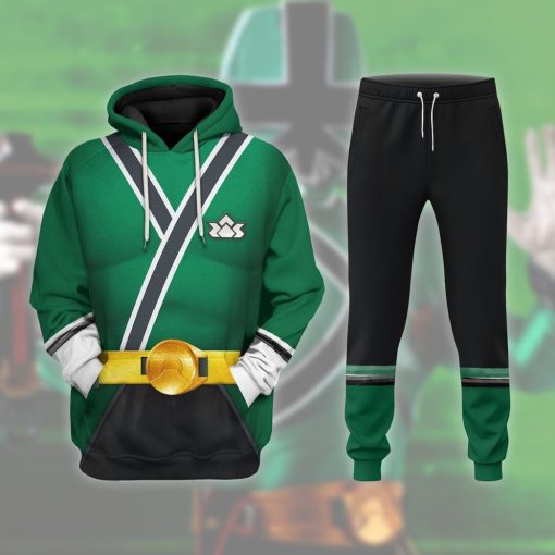 9Heritages 3D Power Rangers Samurai Green Custom Sweatpants