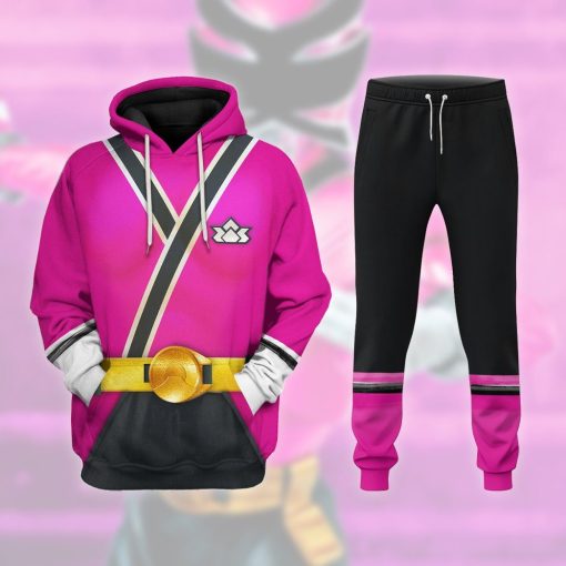 9Heritages 3D Power Rangers Samurai Pink Custom Sweatpants