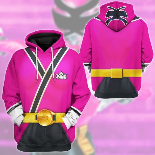 9Heritages 3D Power Rangers Samurai Pink Custom Tshirt Hoodie Apparel