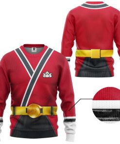 9Heritages 3D Power Rangers Samurai Red Custom Tshirt Hoodie Apparel