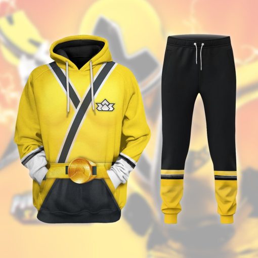 9Heritages 3D Power Rangers Samurai Yellow Custom Sweatpants