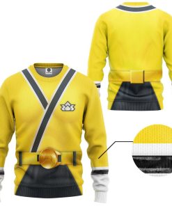 9Heritages 3D Power Rangers Samurai Yellow Custom Tshirt Hoodie Apparel