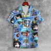 CLASSIC MUSIC EL14 CHARACTER PRINTED UNISEX LAPEL SHIRT