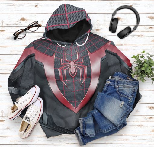 9Heritages 3D Spiderman Miles Morales Custom Tshirt Hoodie Apparel