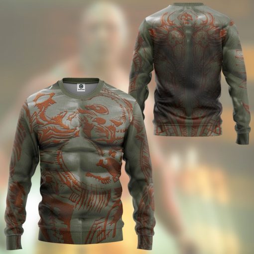 9Heritages 3D Guardian Of The Galaxy Drax The Destroyer Costume Custom Tshirt Hoodie Apparel
