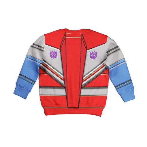 9Heritages Starscream Transfomers Kid Costume Cosplay Hoodie Sweatshirt T-Shirt