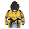 9Heritages Bumblebee Kid Costume Cosplay Hoodie Sweatshirt T-Shirt