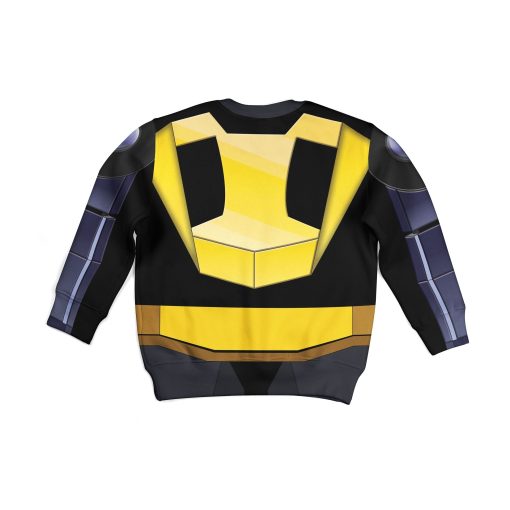 9Heritages Bumblebee Kid Costume Cosplay Hoodie Sweatshirt T-Shirt