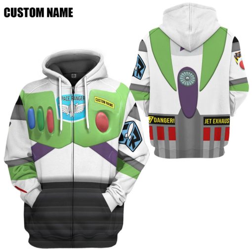 9Heritages 3D Toy Story Buzz Lightyear Space Ranger Cosplay Custom Name Tshirt Hoodie Apparel