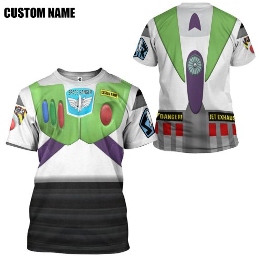 9Heritages 3D Toy Story Buzz Lightyear Space Ranger Cosplay Custom Name Tshirt Hoodie Apparel