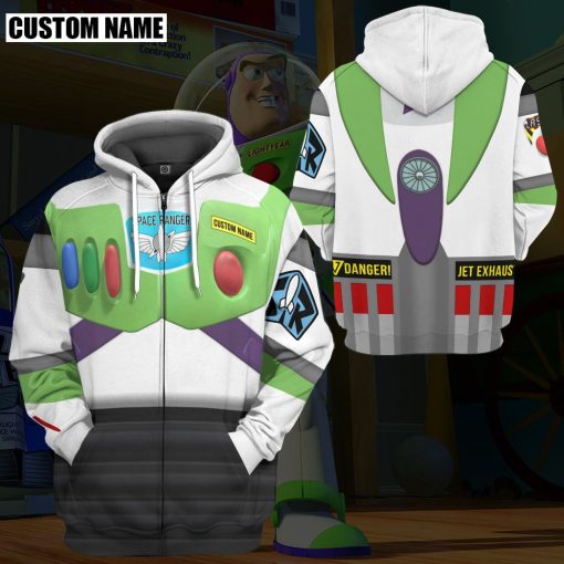 9Heritages 3D Toy Story Buzz Lightyear Space Ranger Cosplay Custom Name Tshirt Hoodie Apparel