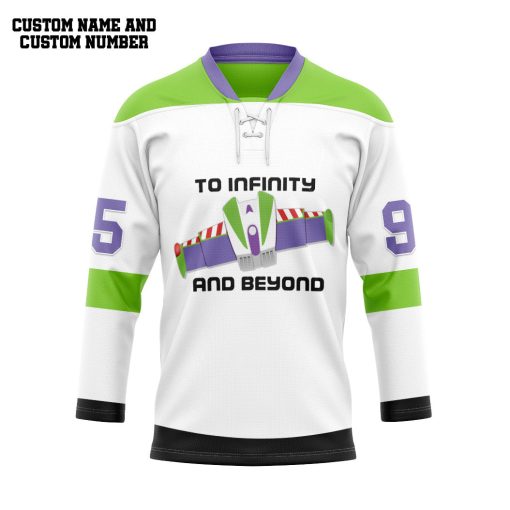 9Heritages 3D Buzz Lightyear To Infinity And Beyond Custom Name Custom Number Hockey Jersey