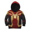 9Heritages 3D Mrvl Spider Superhero Red And Golden Suit Custom Kid Tshirt Hoodie Apparel