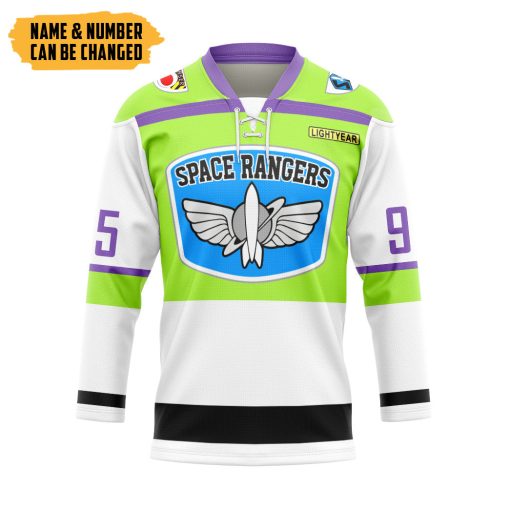 9Heritages 3D Buzz Lightyear Custom Name Custom Number Hockey Jersey