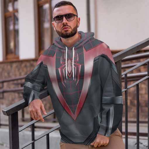 9Heritages 3D Spiderman Miles Morales Custom Tshirt Hoodie Apparel