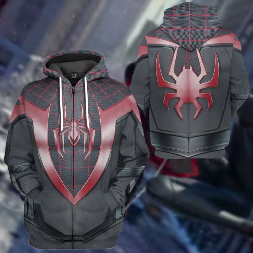 9Heritages 3D Spiderman Miles Morales Custom Tshirt Hoodie Apparel