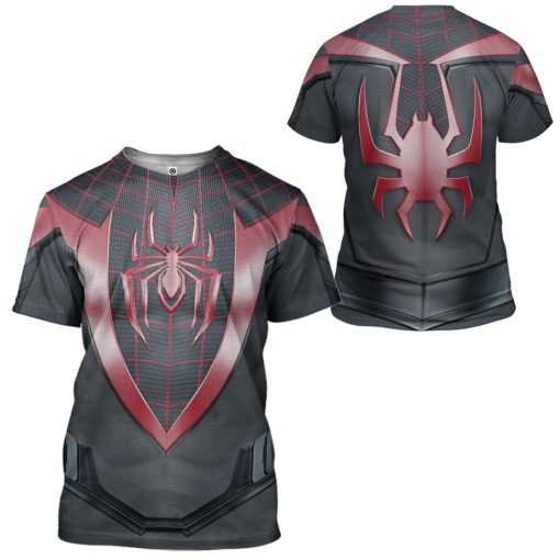 9Heritages 3D Spiderman Miles Morales Custom Tshirt Hoodie Apparel