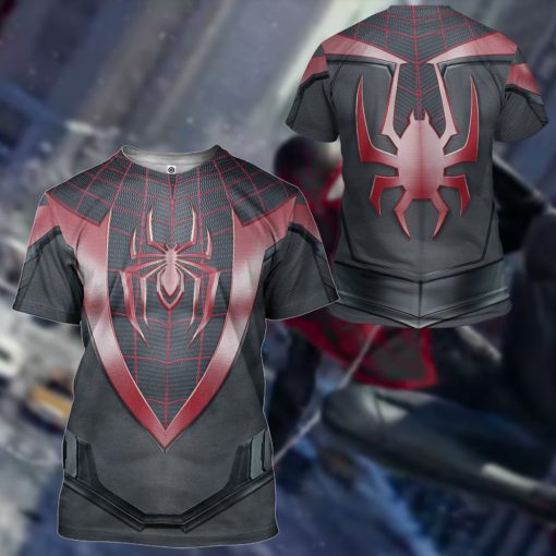 9Heritages 3D Spiderman Miles Morales Custom Tshirt Hoodie Apparel