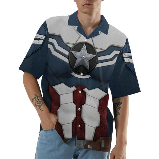 9Heritages 3D Sam Wilson Captain America Custom Hawaii Shirt