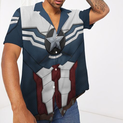 9Heritages 3D Sam Wilson Captain America Custom Hawaii Shirt