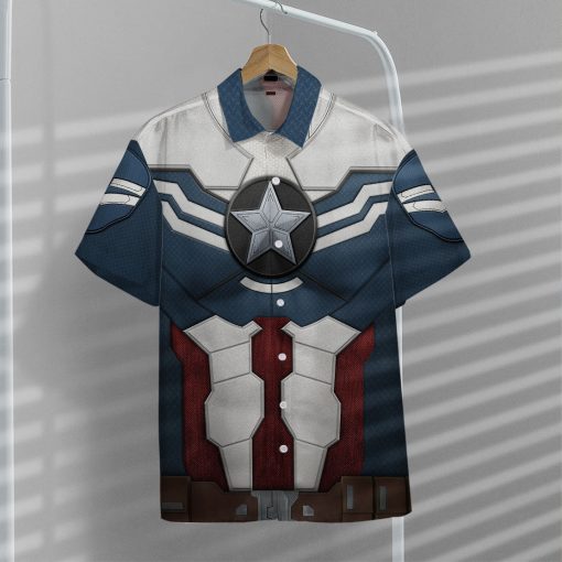 9Heritages 3D Sam Wilson Captain America Custom Hawaii Shirt