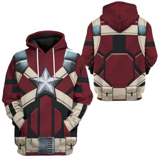 9Heritages 3D Black Widow Red Guardian Custom Tshirt Hoodie Apparel