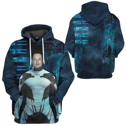 9Heritages 3D Elon Musk The New Iron Man Custom Hoodie Apparel