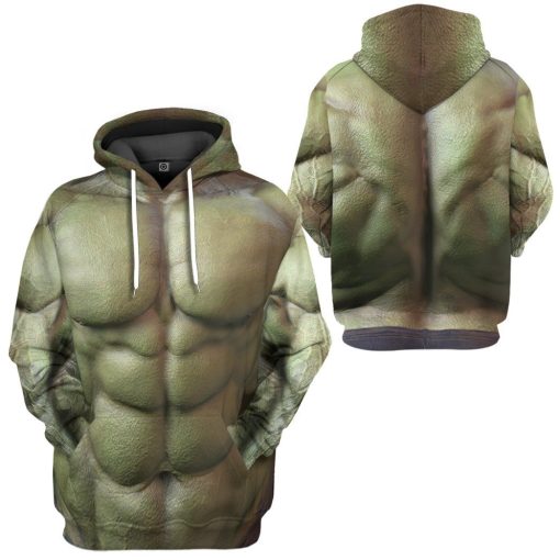 9Heritages 3D Incredible Hulk Custom Hoodie Apparel