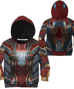 9Heritages 3D Spiderman Iron Spider Custom Kid Hoodie