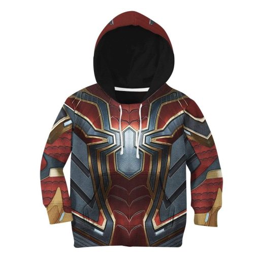 9Heritages 3D Spiderman Iron Spider Custom Kid Hoodie