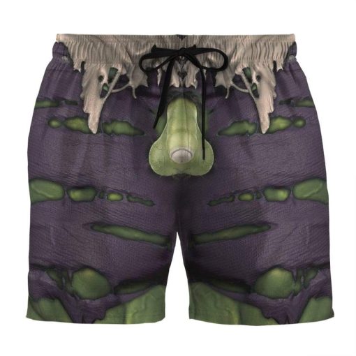 9Heritages 3D Adam HULK Custom Summer Beach Shorts Swim Trunks