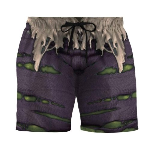 9Heritages 3D Incredible Hulk Custom Beach Shorts