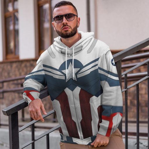 9Heritages 3D Sam Wilson Captain America Custom Tshirt Hoodie Apparel