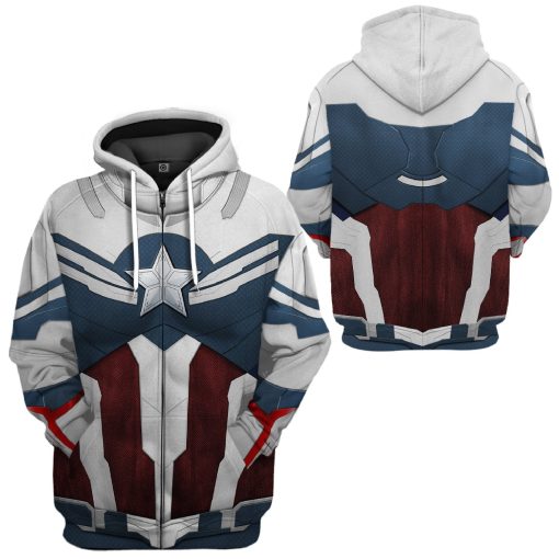 9Heritages 3D Sam Wilson Captain America Custom Tshirt Hoodie Apparel