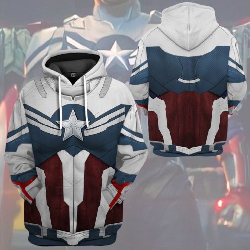 9Heritages 3D Sam Wilson Captain America Custom Tshirt Hoodie Apparel