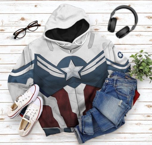 9Heritages 3D Sam Wilson Captain America Custom Tshirt Hoodie Apparel