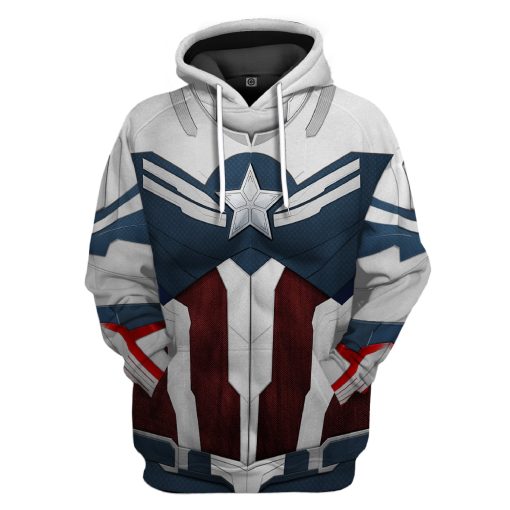 9Heritages 3D Sam Wilson Captain America Custom Tshirt Hoodie Apparel