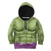9Heritages Kid Cosplay Incredible Hulk Custom T-Shirts Hoodies Apparel