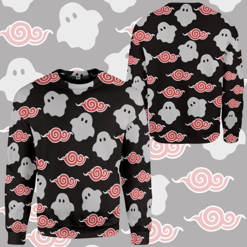 9Heritages 3D Halloween Spooky Ghost With Naruto Custom Hoodie Tshirt Apparel