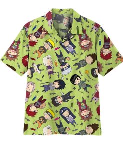 9Heritages 3D Anime Naruto Chibi Characters Hawaii Shirt