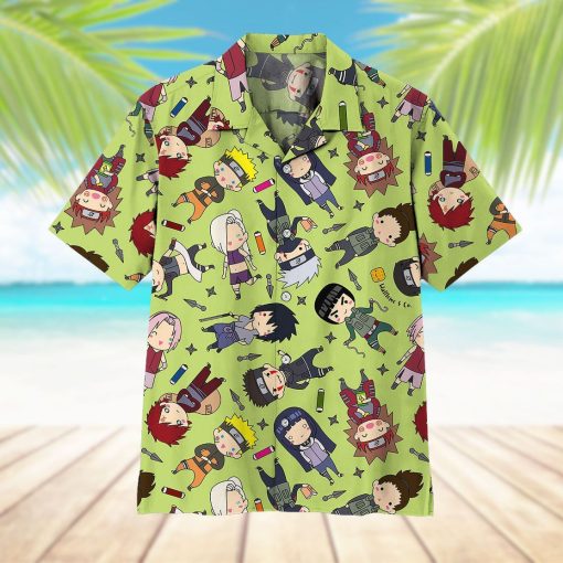 9Heritages 3D Anime Naruto Chibi Characters Hawaii Shirt